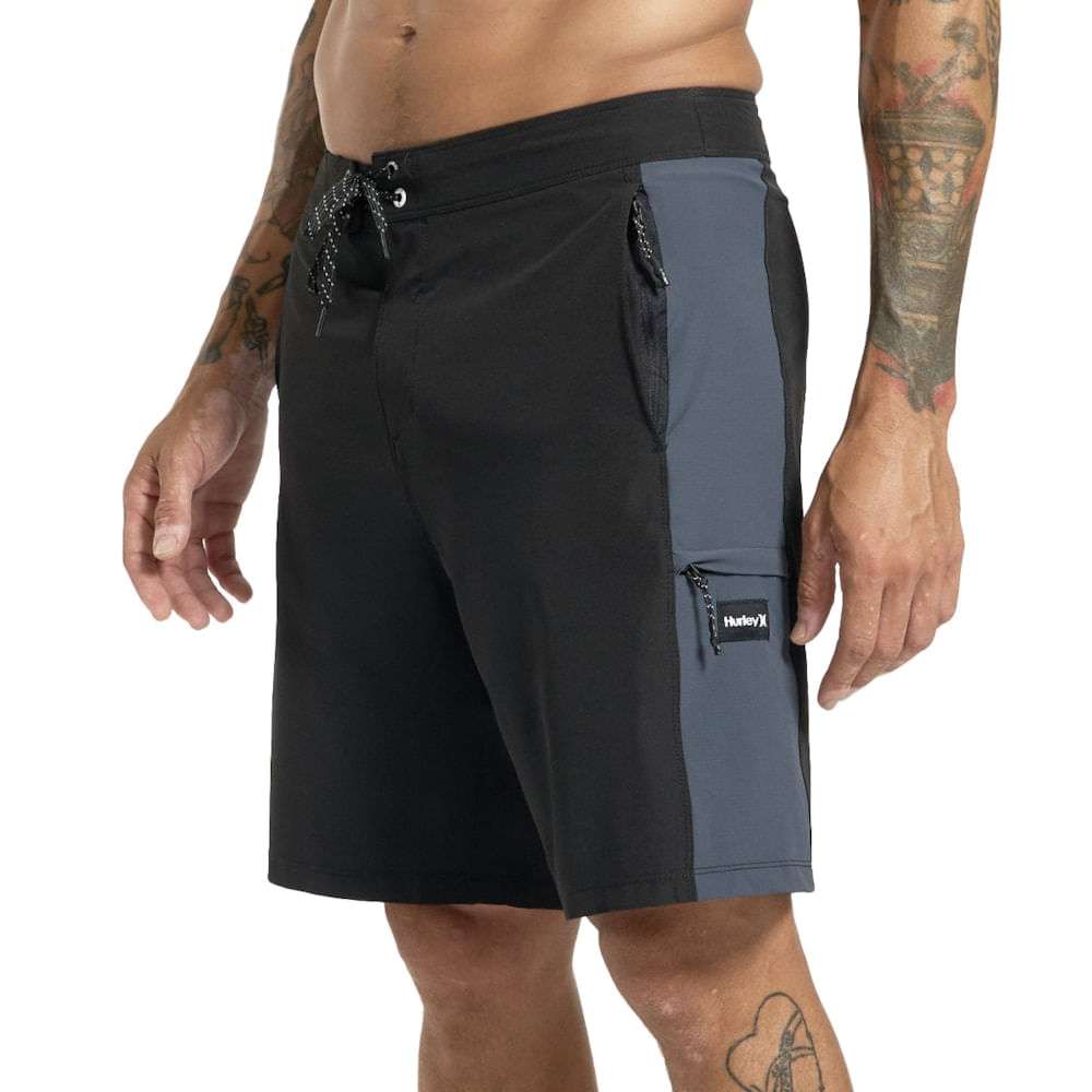 Bermuda Hibrida Hurley Multi 18 Preta