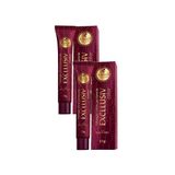 Kit 2 Tintura Creme Haskell Excllusiv Color Louro Médio Acinzentado 7.1 50g