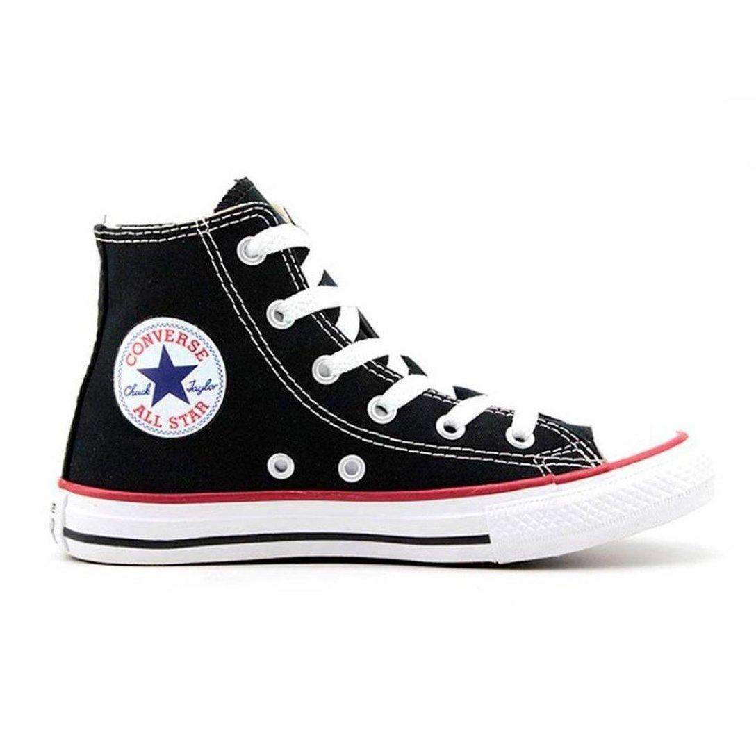 Tenis All Star Chuck Taylor Cano Alto Ref Ck00040007 Preto/vermelho/preto 026
