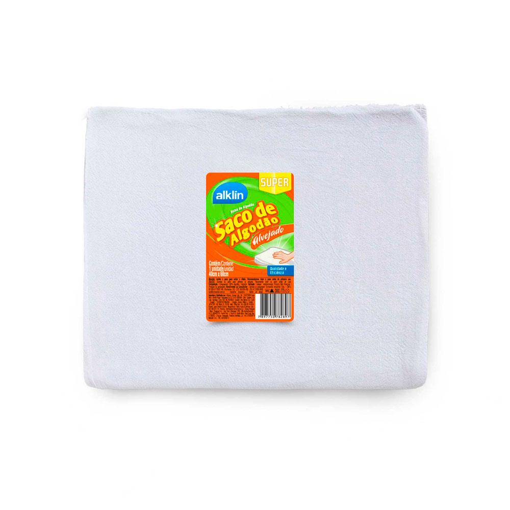 Saco De Algodão Alvejado 40x60cm Alklin 8289