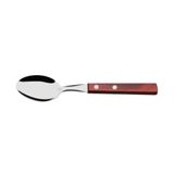 Colher Sobremesa Tramontina Polywood Vermelho Inox