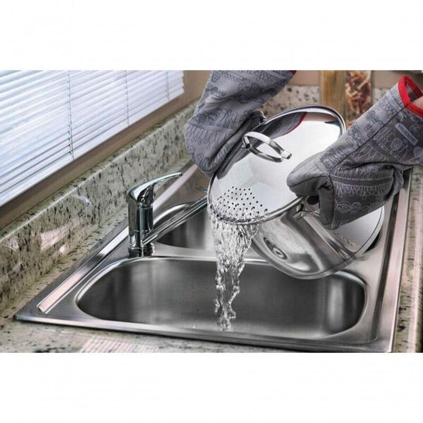 Espagueteira Tramontina Allegra Aço Inox 22cm - imagem 2