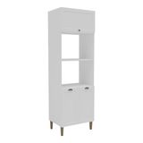 Paneleiro De Cozinha Americana Para Forno E Micro-ondas 70cm 3 Portas Multimóveis Cr20490 Branco
