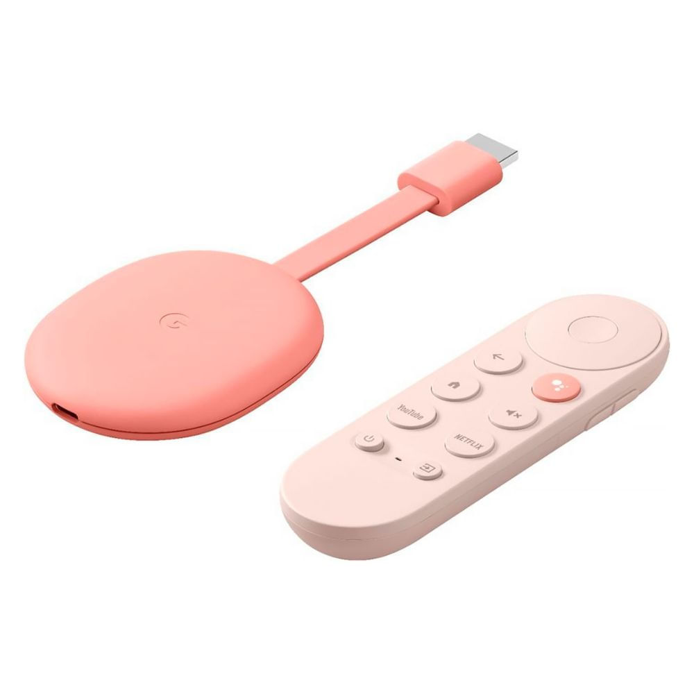 Google Chromecast 4 Ga01920-ca Com Google Tv (4k) - Rosa - Carrefour