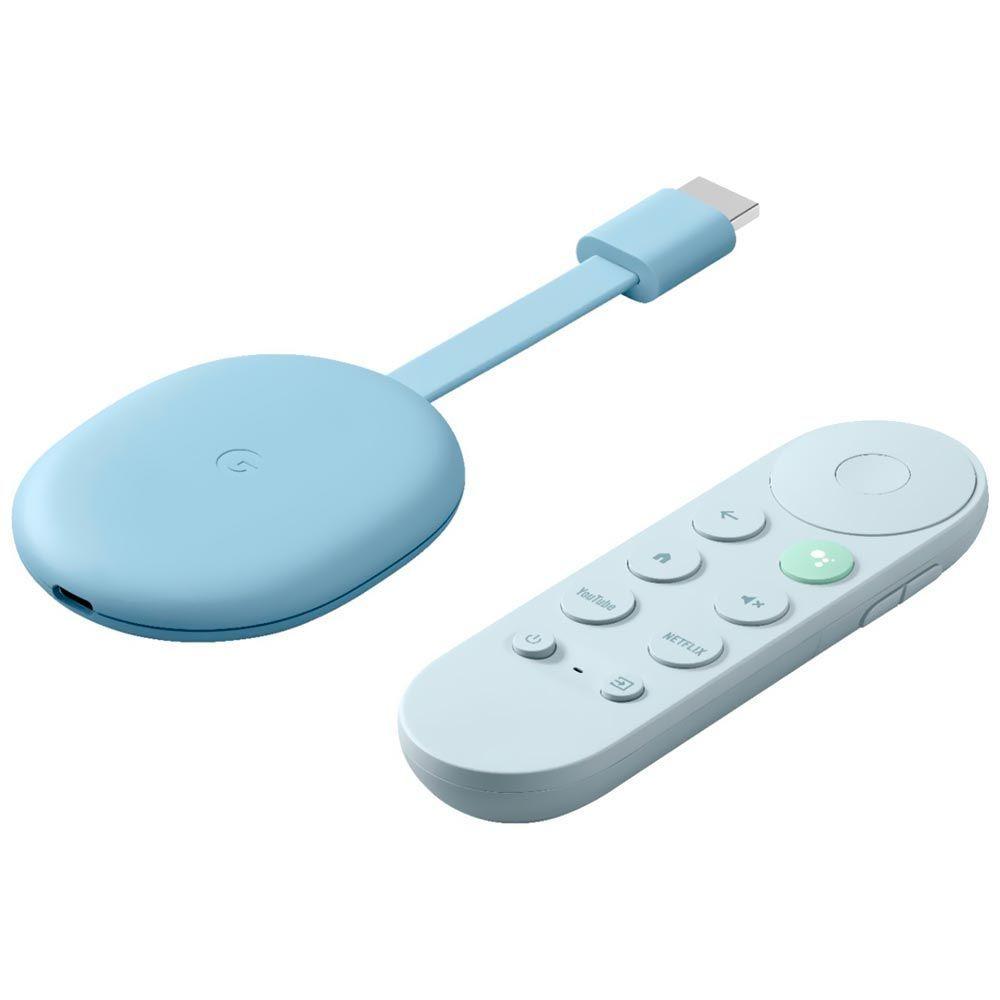Chromecast with Google TV スカイブルー Chromecast with Google TV (4K) - Sky Blue - Carrefour