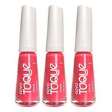 Kit 3 Esmalte Novo Toque Goiaba Cremoso 8ml