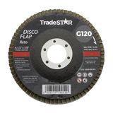 Disco Flap 115 Mm G120 Fibra Reto Aço Tradestar