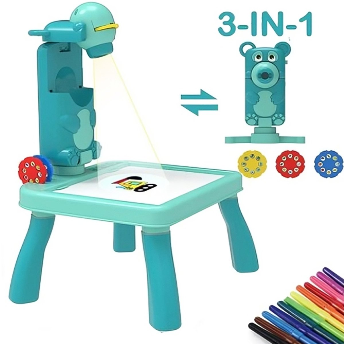 Brinquedo Mesa Magica Pintura Projetor Led Desenho Divertido