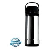 2x Garrafa Térmica Café Chá 1litro Invicta Metalizada C Alça