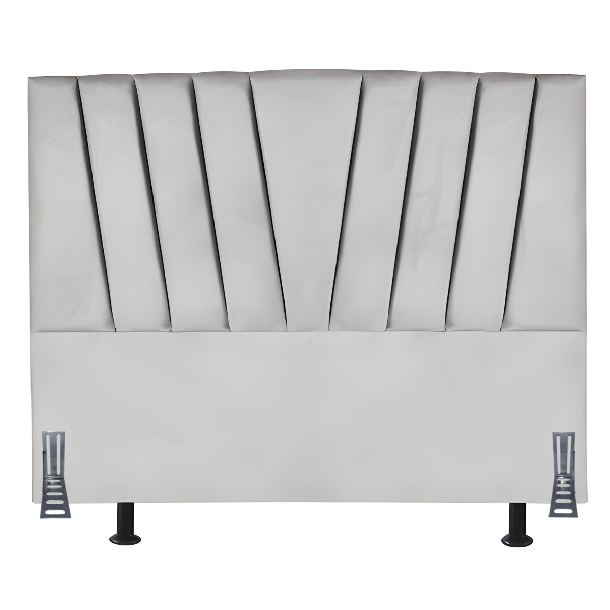 Cabeceira Estofada Solteiro 90 Cm Ludmilla Em Suede Com Frame