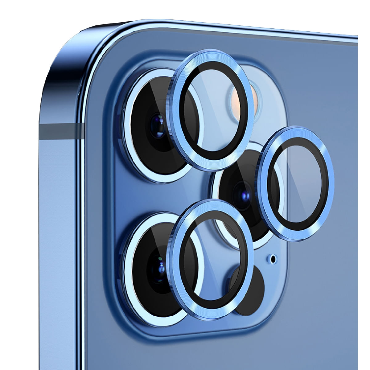 Kit Película Lente De Câmera Compatível Com Iphone 11 12 13 14 15 16 Pro Max Liso