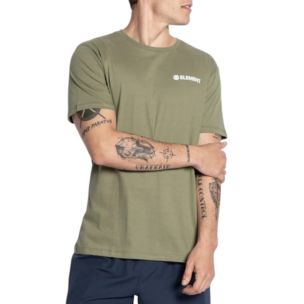 Camiseta Element Blazin Chest Color Verde Militar