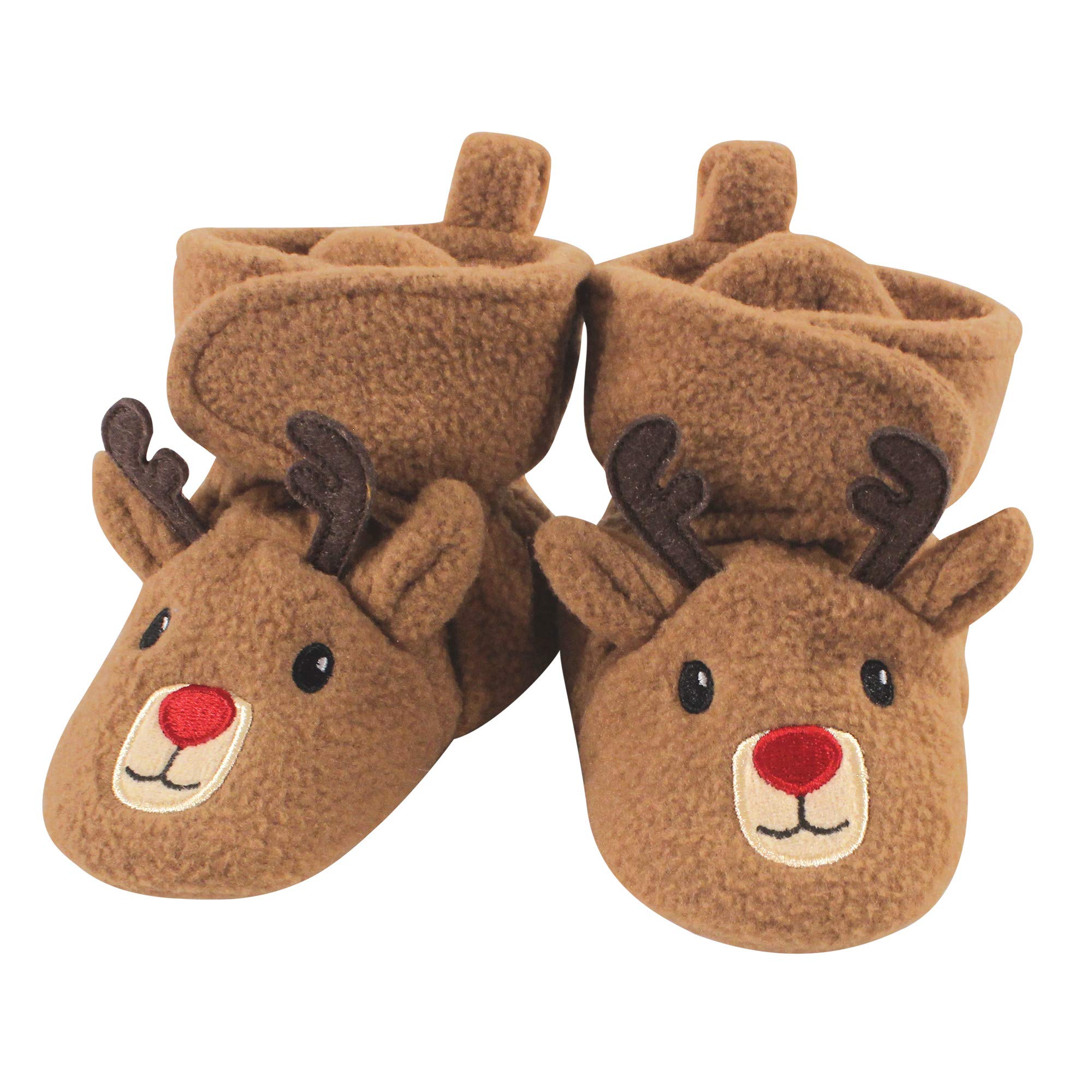 Booties Hudson Baby Cozy Fleece, Meia Casual De 0 A 6 Meses