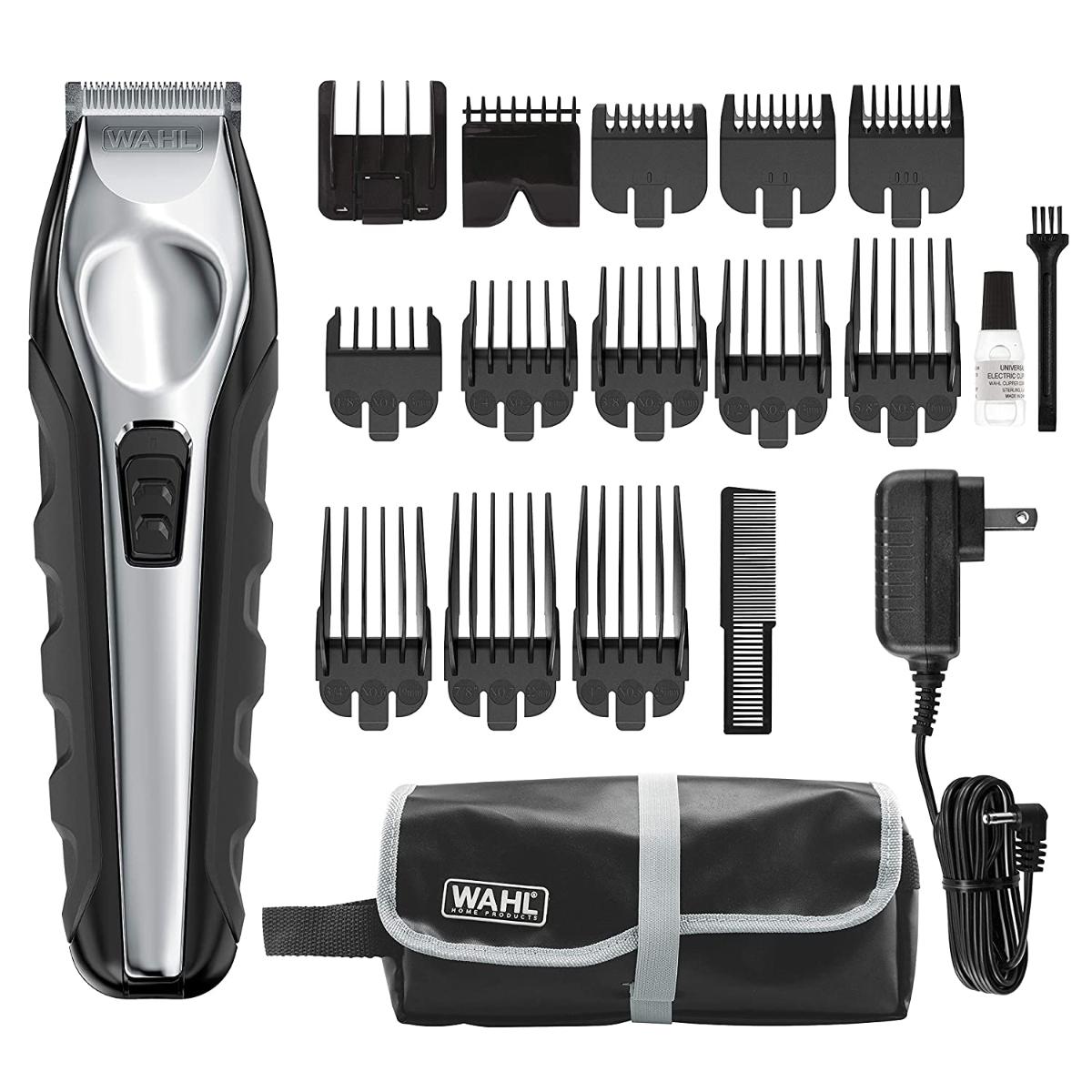Wahl Lithium Ion Total Beard Trimmer, Facial Hair Clippers com 13 Pentes Guia para Fácil Aparação, Detalhamento e Arrumação – Modelo 9888