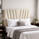 Cabeceira Cama Box Casal 140 Cm Lizza Em Corino Com Frame Bege