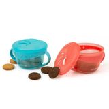 Porta Snacks Prático Azul - Clingo Para Organizar E Transportar Alimentos