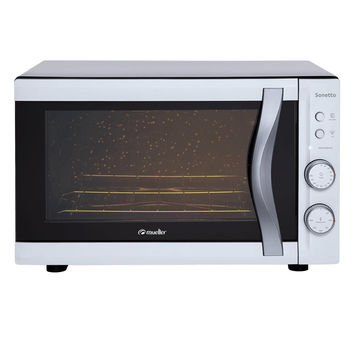 Menor preço em Forno Eletrico de Bancada Mueller Soneto Branco 44 Litros 220V