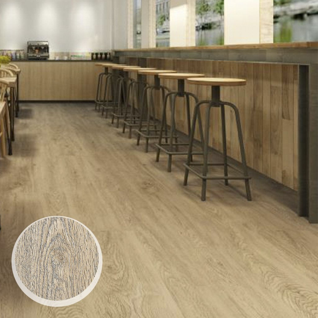 Piso Vinílico Em Régua Olimpo Scandian 5,5mmx18x122cm M²  - Caixa Com 2,2m2 - Ares