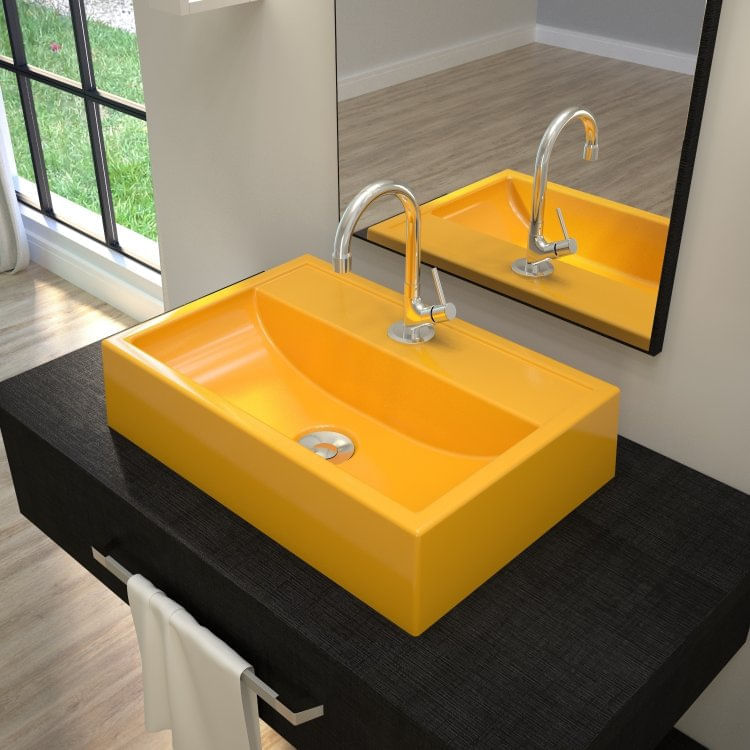 Kit Cuba Q45 com Válvula Click Botão 1 Pol. Compace Amarelo