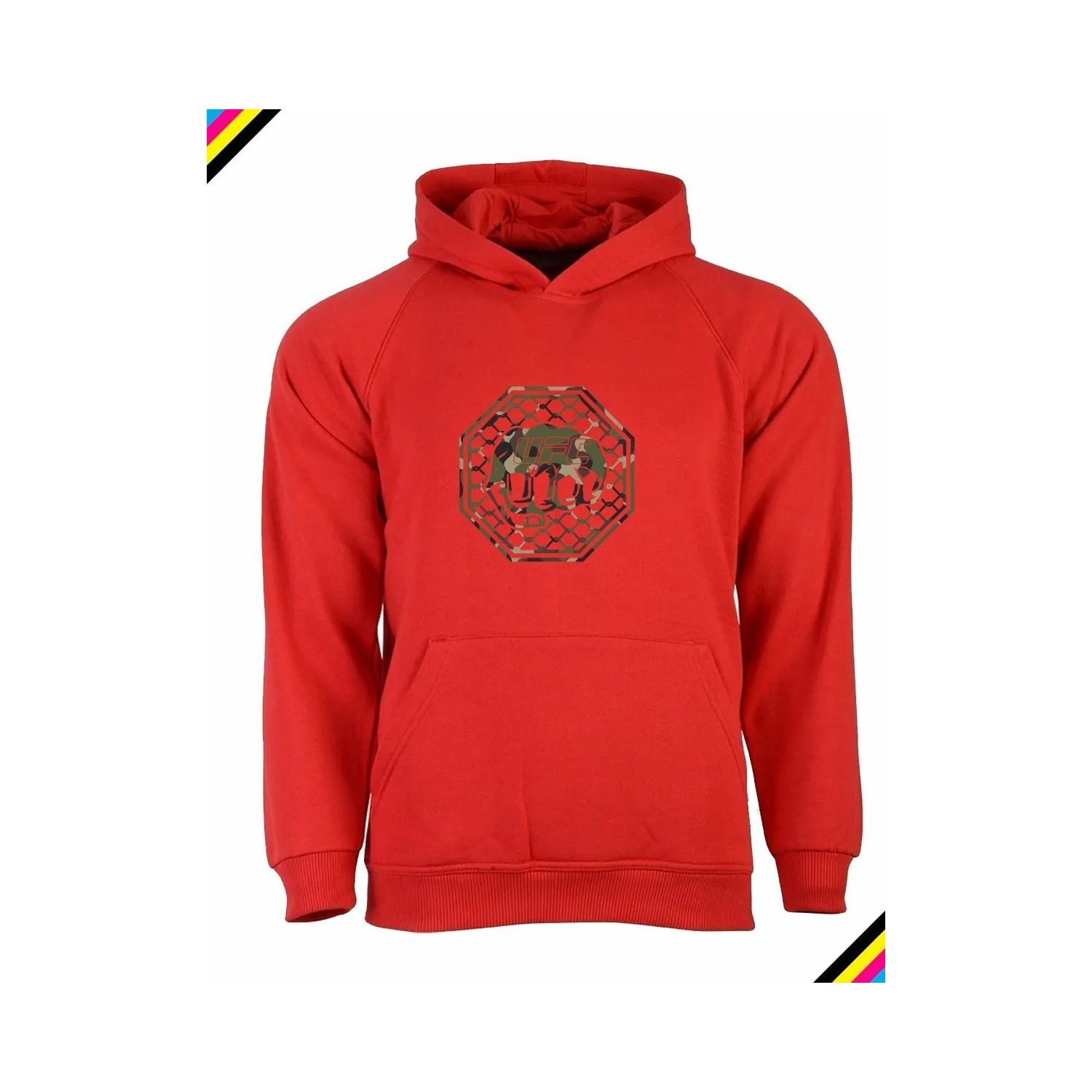 Moletom Com Capuz Ufc Camo The Cage Mma Com Design Octógono Personalizado