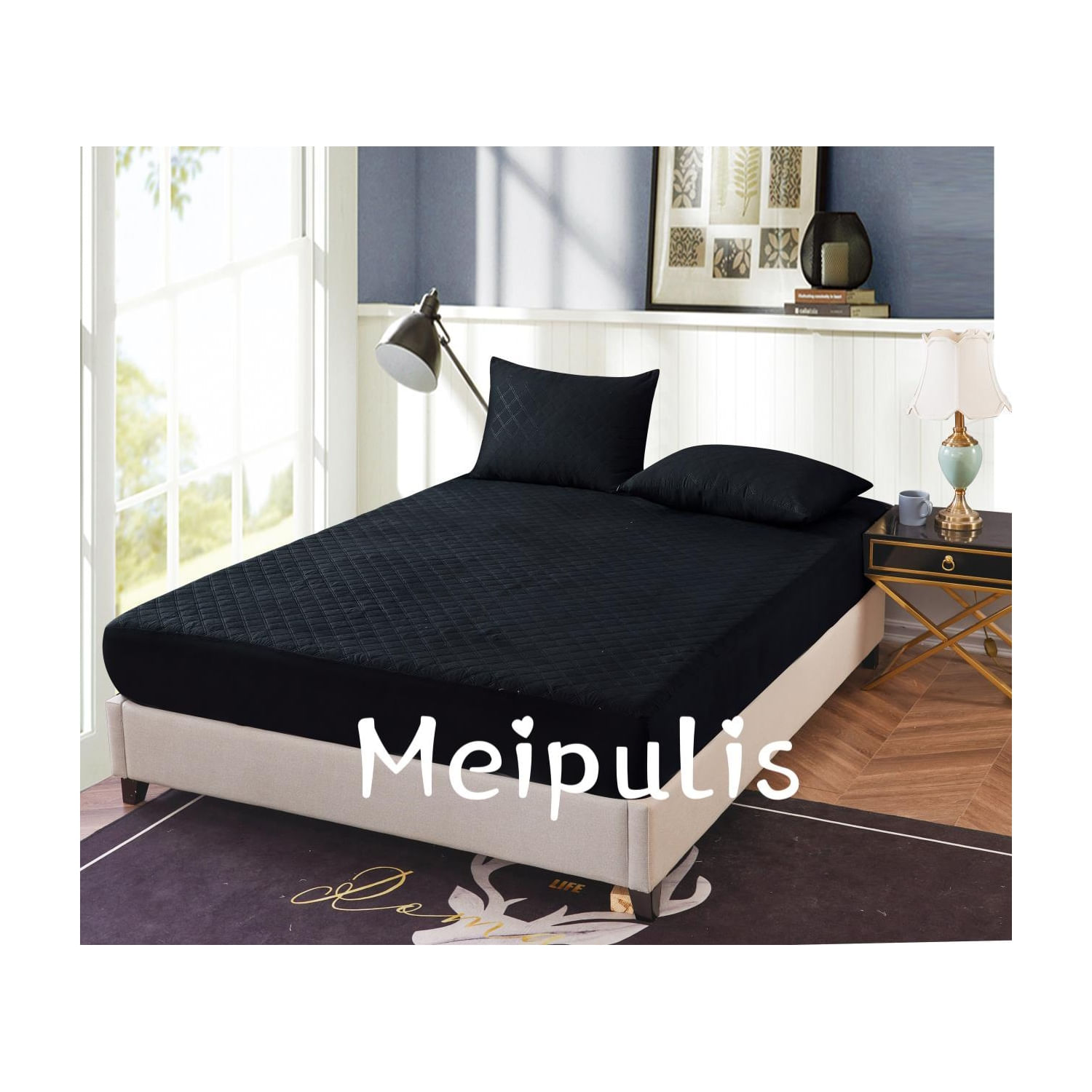 Capa De Colchão Impermeável King Size + Fronhas