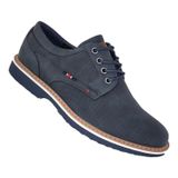 Sapatos Masculinos Casuais Oxfords Executive 3181 Azul