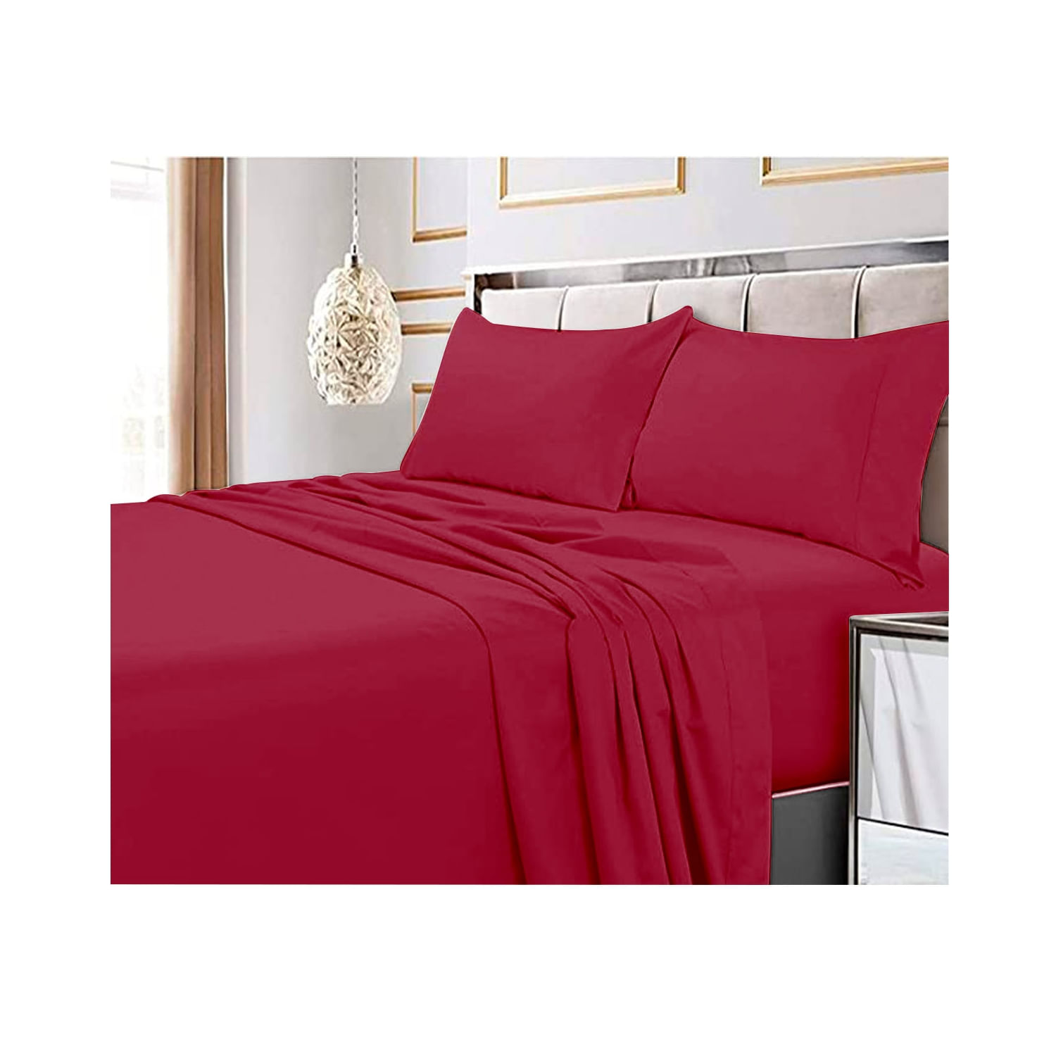 Conjunto De Lençóis Bordeaux 2.5 Seats (king) Multistation