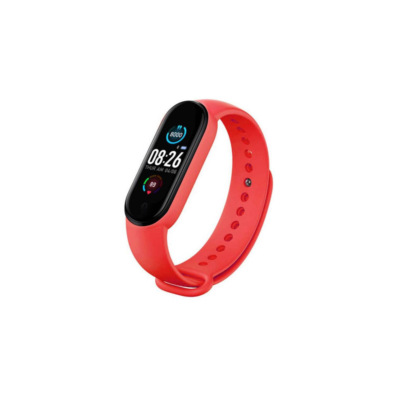 Monitor De Frequência Cardíaca Bluetooth Smartband M5 Smart Watch - Vermelho