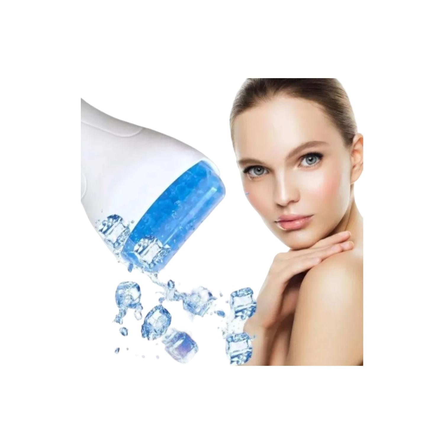 Rolo De Massagem Para Tonificação Facial Cold Gel Ice Roller Ak92