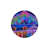 Luzes De Natal Cascades Solar 200 Multicolor 4m