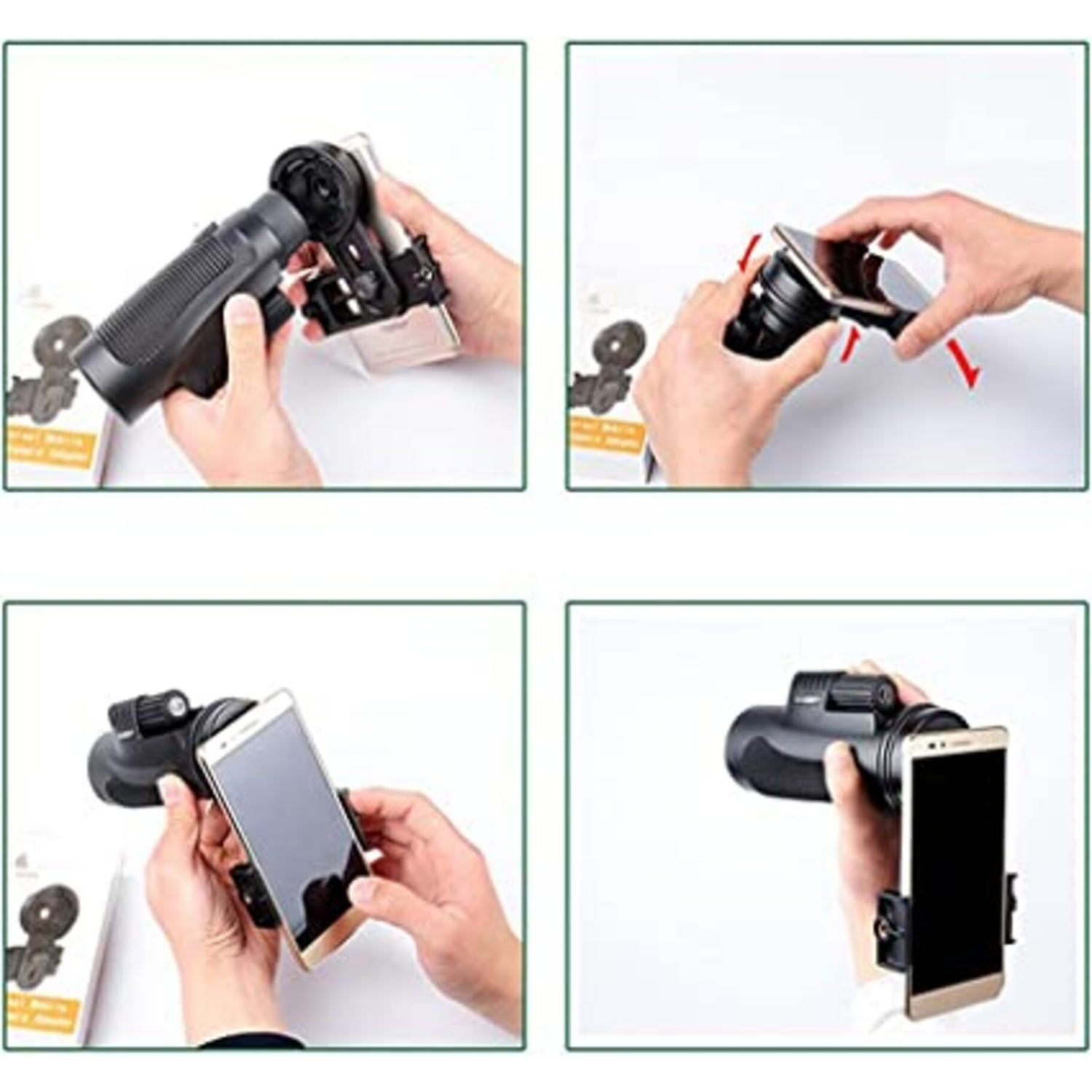 Adaptador De Suporte De Telefone Celular Para Telescópio Binocular Monocular