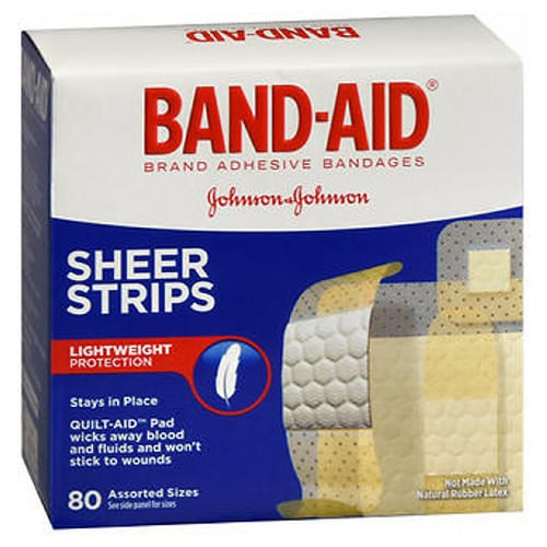 Tiras Transparentes Band-aid Sortidas 80 Cada Por Band-aid (pacote Com 2)