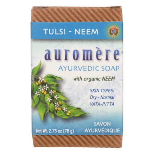 Sabonete Ayurvédico Tulsi-neem 2,75 Oz Da Auromere (pacote Com 2)