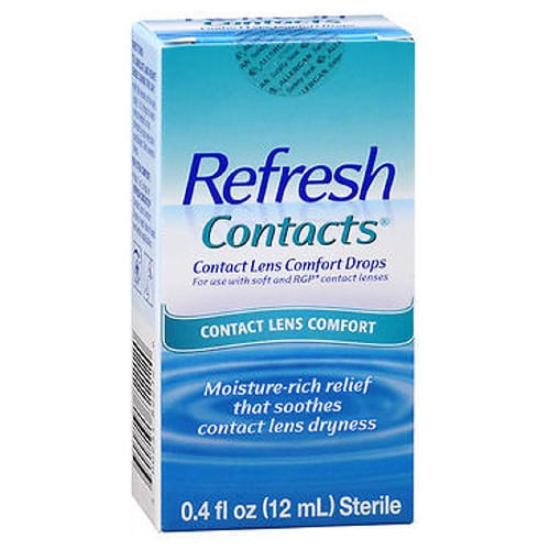 Refresh Contact Lens Comfort Moisture Drops 12 Ml Da Refresh (pacote Com 2)