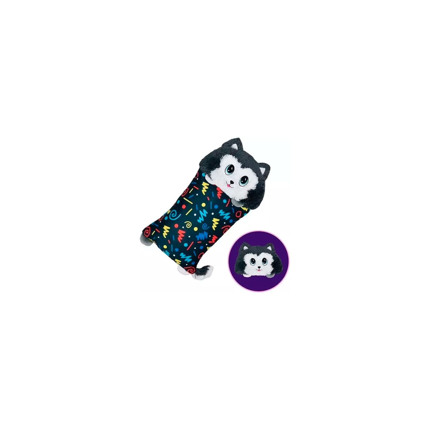 Capa De Almofada Stuffanimal Husky Fluffaluff Para Meninos E Meninas