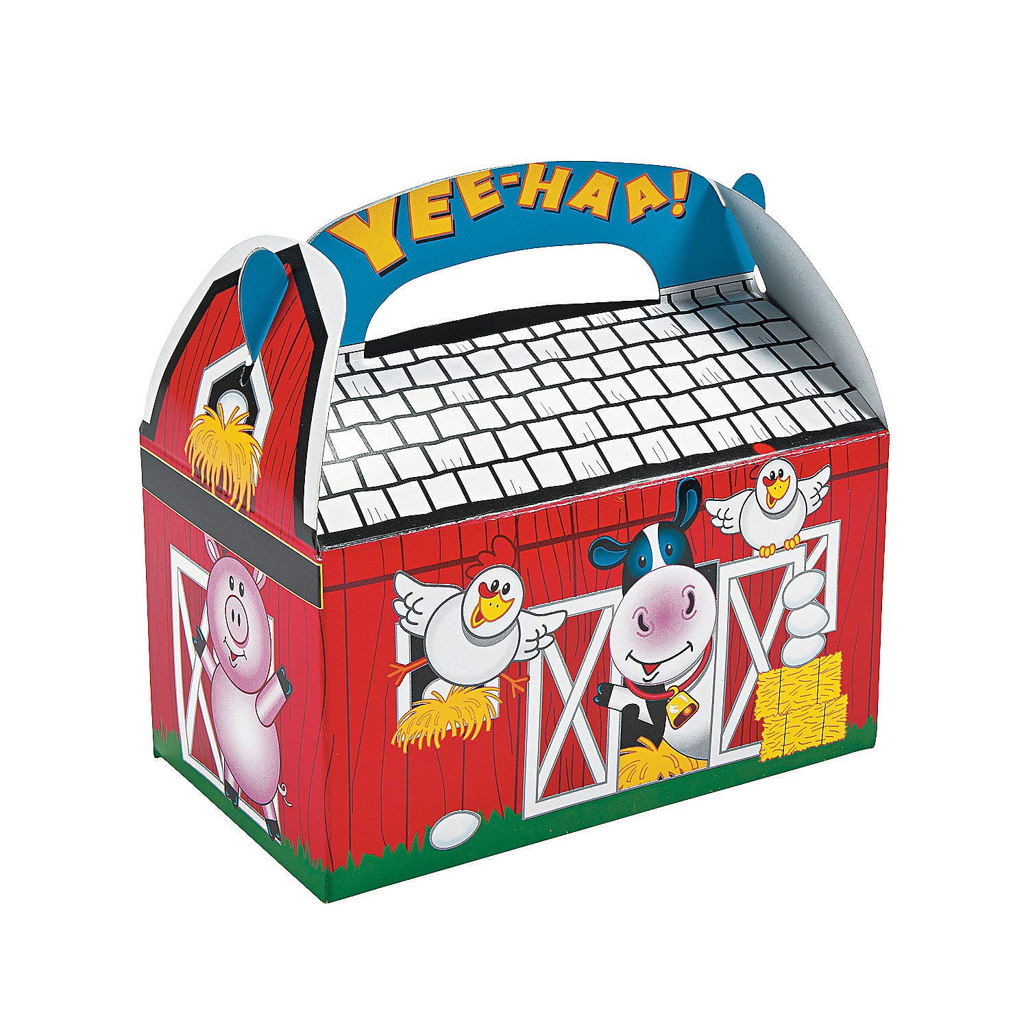 Conjunto De Caixas De Guloseimas Fun Express Barn Para Festas Temáticas De Fazenda X8