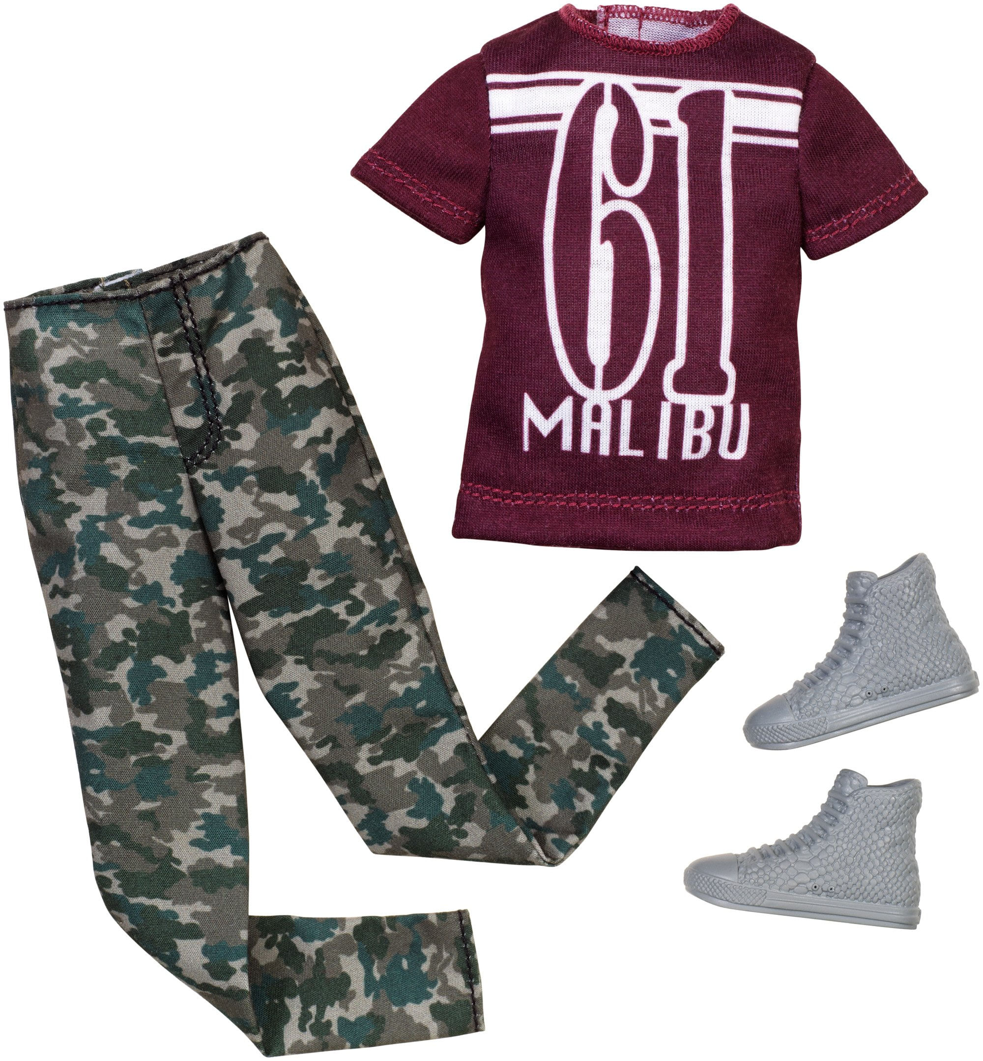 Conjunto De Pacotes De Moda Barbie Ken Camouflage Fashion