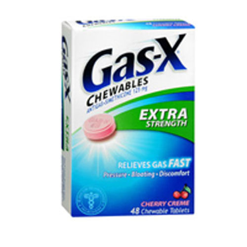 Gas-x Chewables Extra Strength Cherry 48 Comprimidos Da The Honest Company (pacote Com 6)