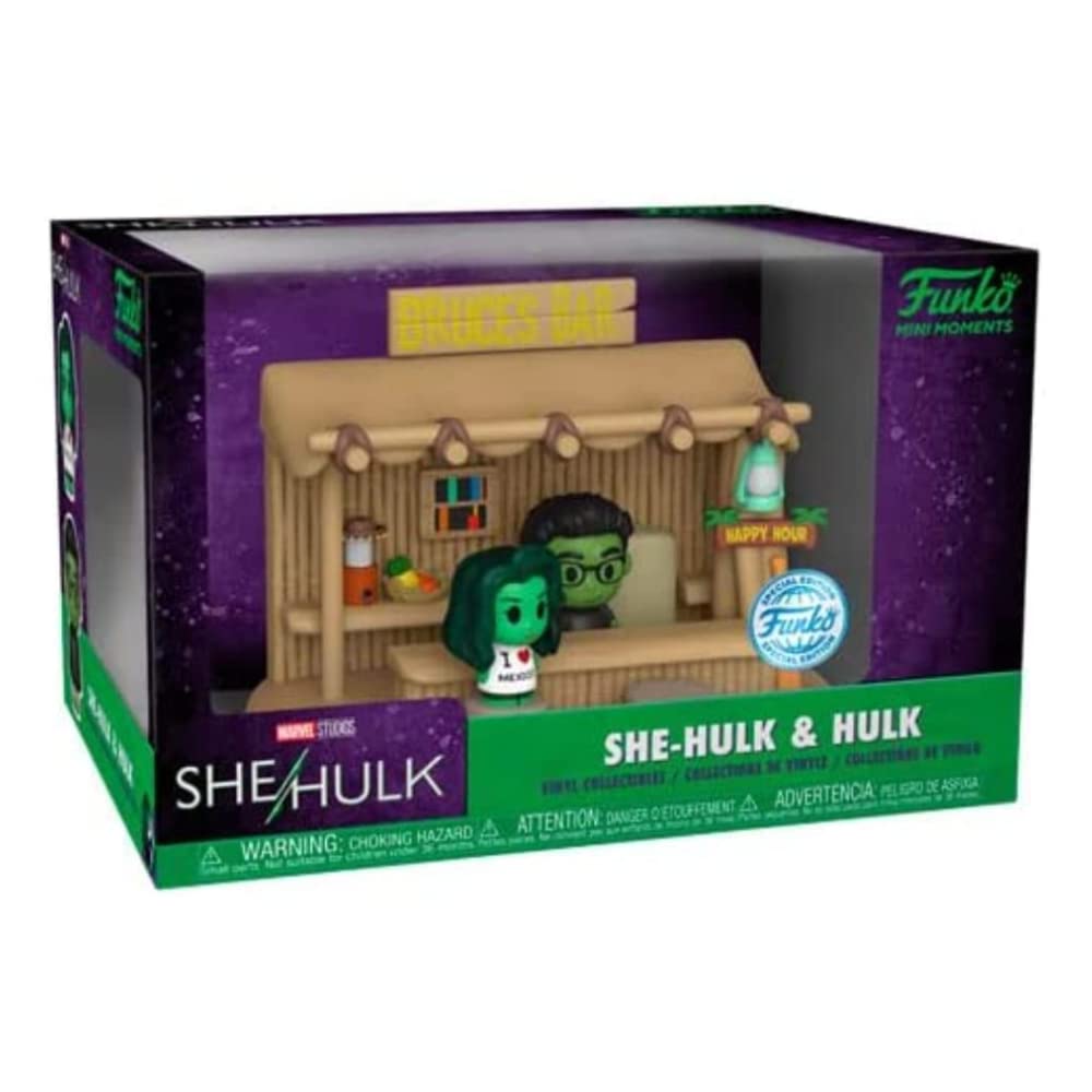 Boneco Colecionável Funko Exclusive Mini Moments She-hulk/hulk
