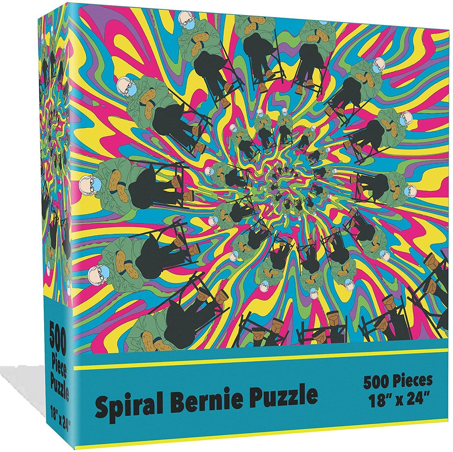 Espiral Psicodélico Bernie Sanders Jigsaw Puzzle 500pc Meme