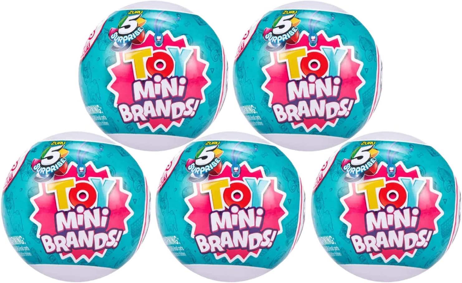 Cápsula Toy Mini Brands, Pacote Com 5 Unidades, Série 3 Zuru