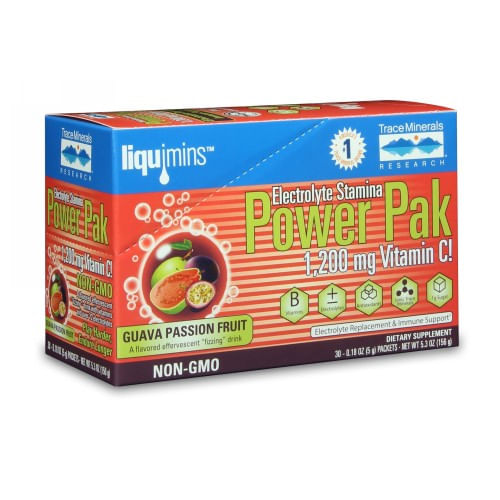 Electrolyte Stamina Power Pack Romã Blueberry 30 Pacotes Da Trace Minerals (pacote Com 4)
