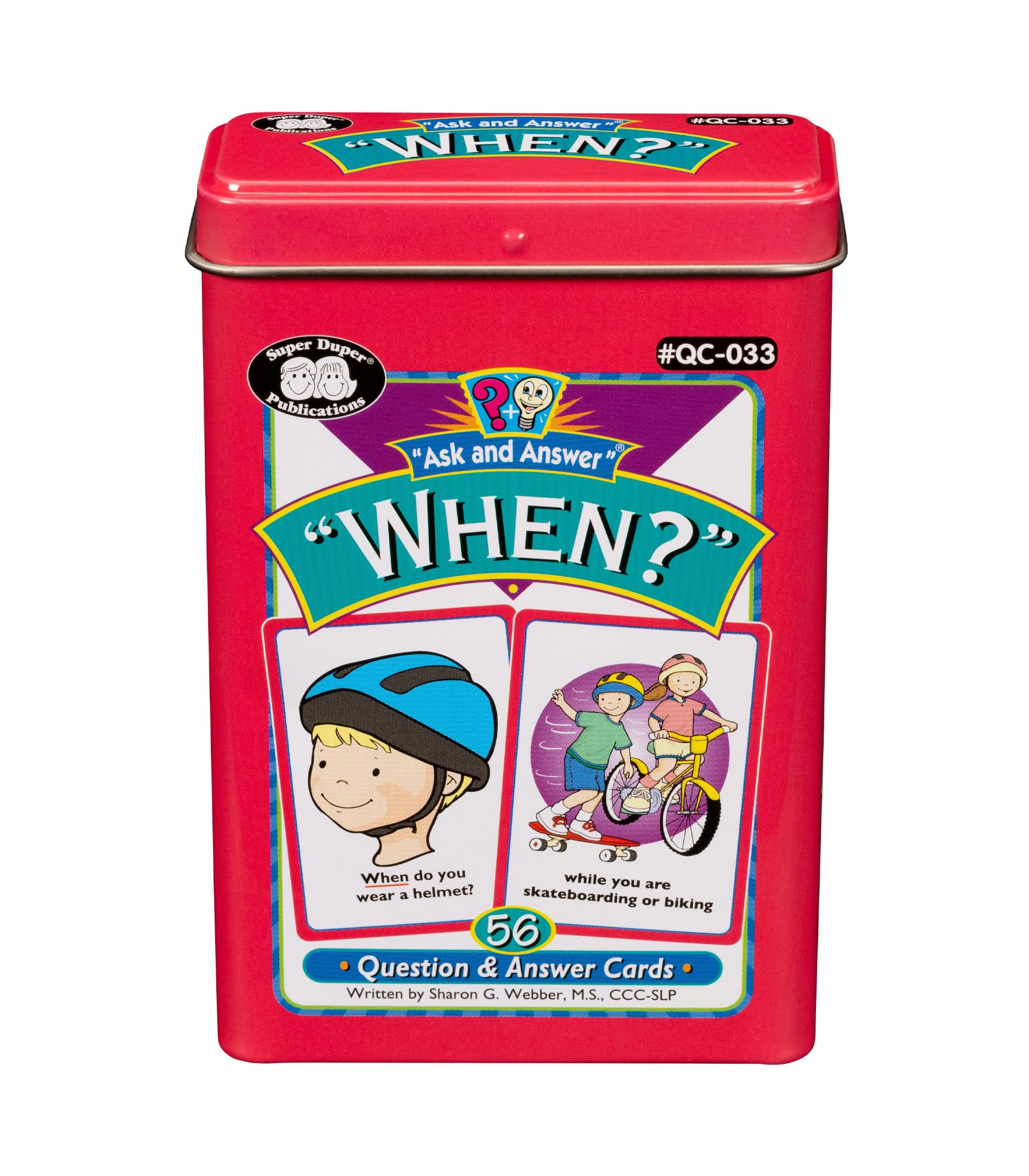 Flash Cards Super Duper Pergunte E Responda Quando Perguntas