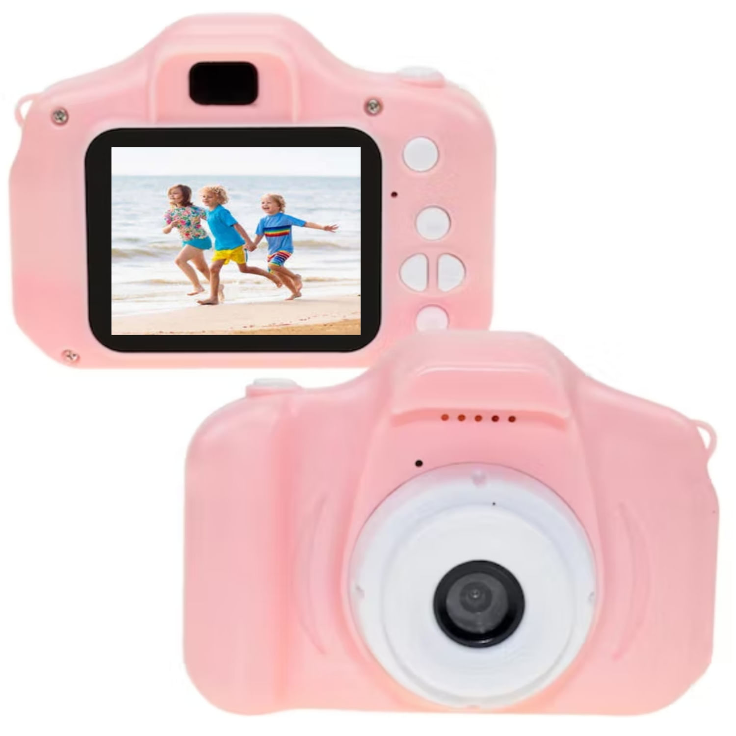 Câmera Digital Recarregável Para Crianças Com 3 Jogos E Mp3 Player