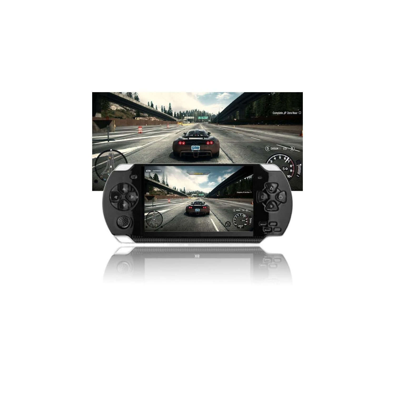 Tela De 4,3 Polegadas Para Console De Jogos Portátil Com 8 Gb De Memória - Preta