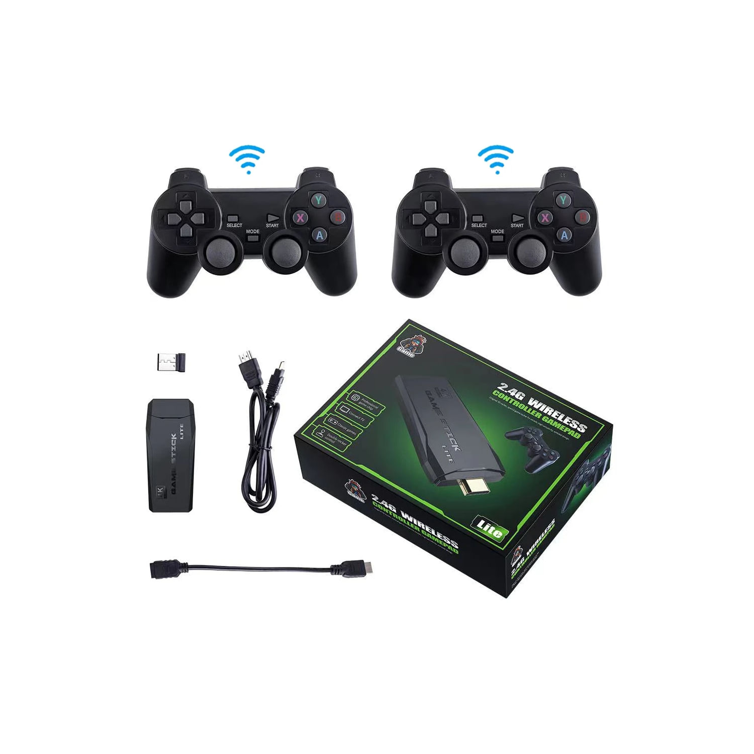Console De Videogame Game Stick De 64 Gb Com 20.000 Jogos Integrados