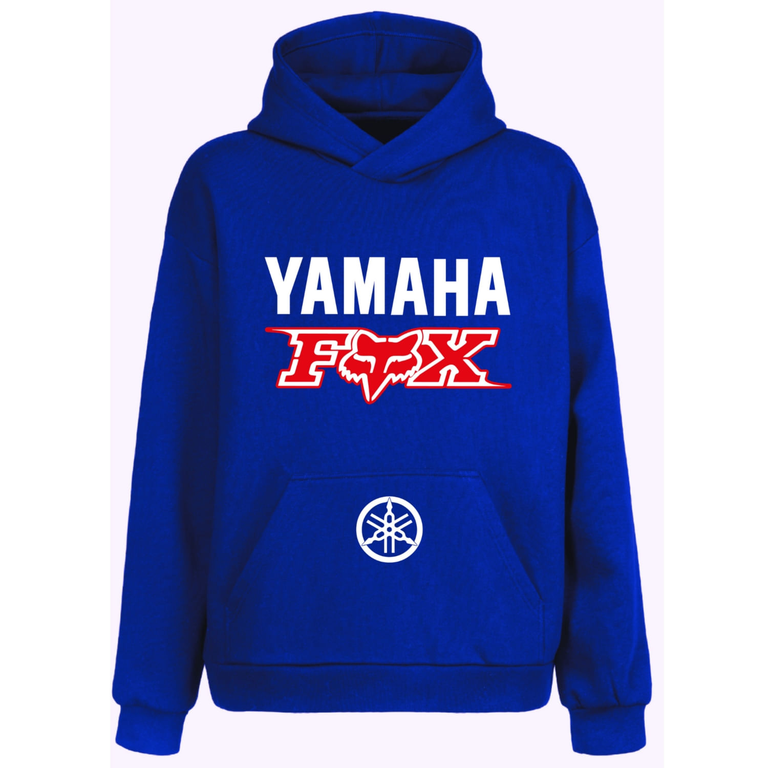 Moletom Yamaha Fox Kangaroo Unissex De Algodão De Alta Resistência