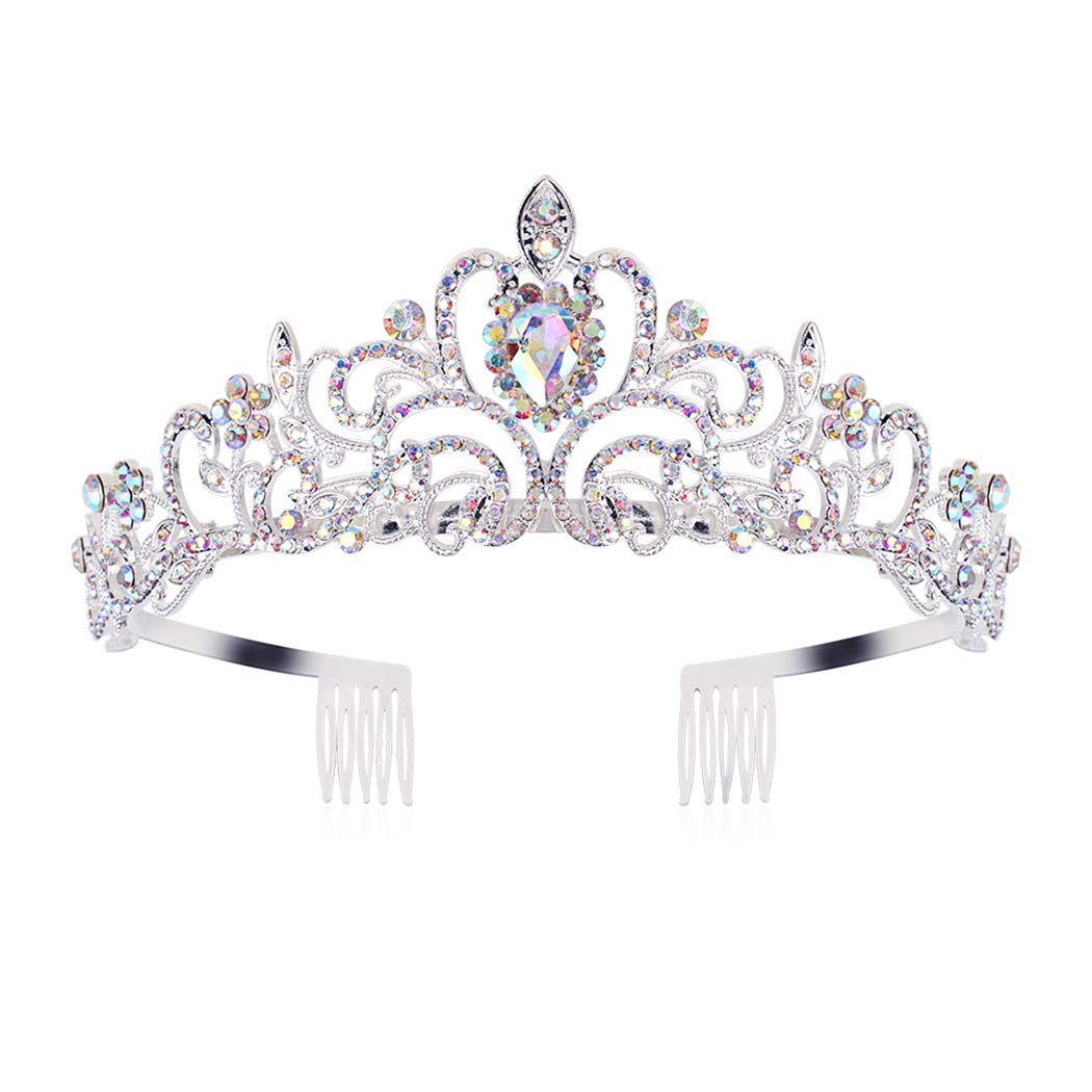 Tiaras E Coroas Didder Crystal Ab Strass Para Mulheres