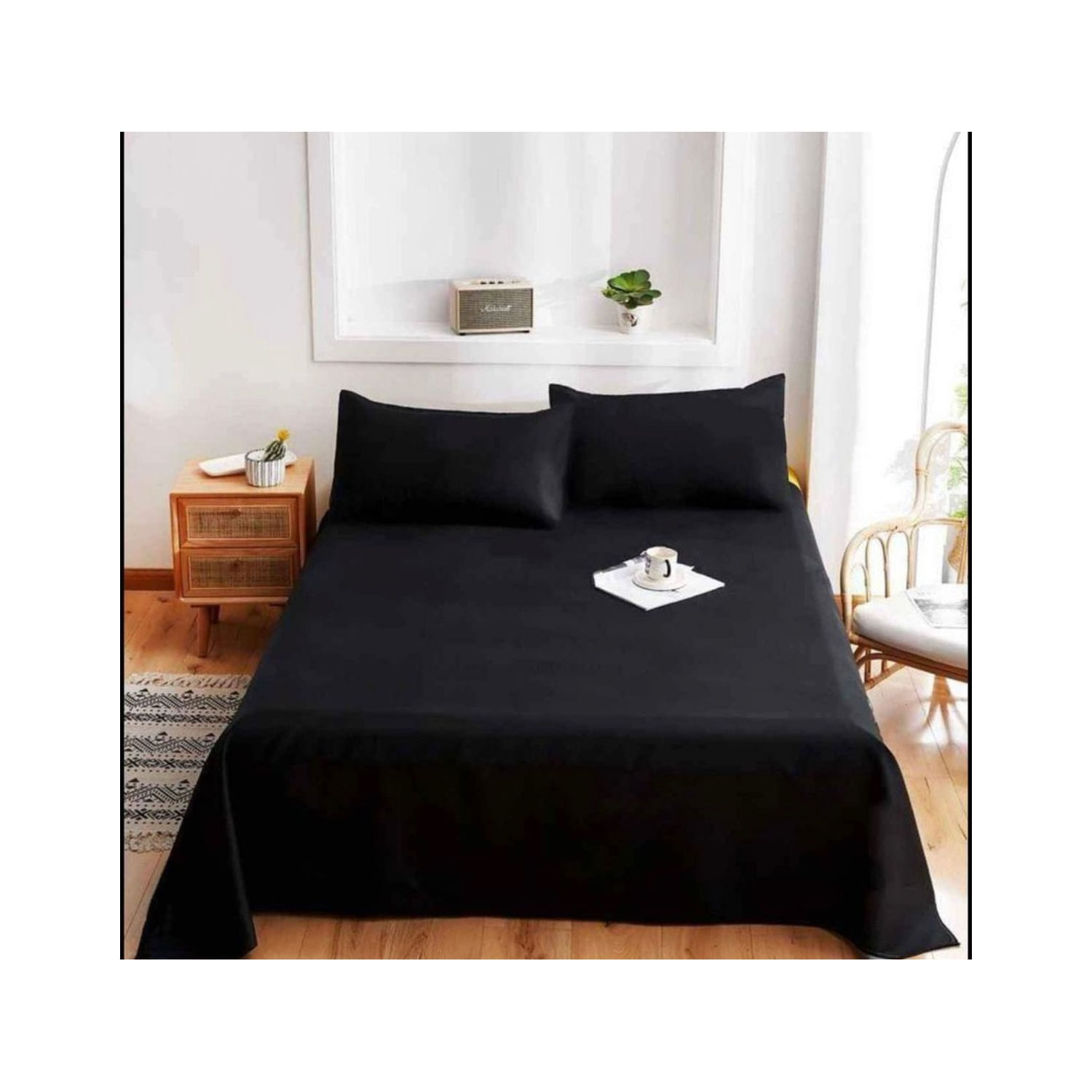 Conjunto De Lençóis King Size 200 Fios E Fronhas