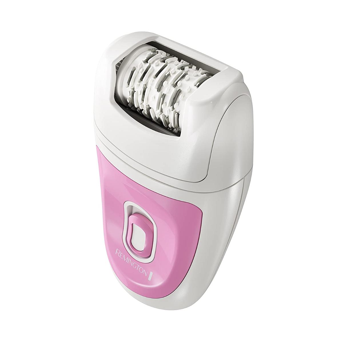 Remington Smooth & Silky Total Coverage Epilator, Electric Tweezing System, Pink, EP7010E
